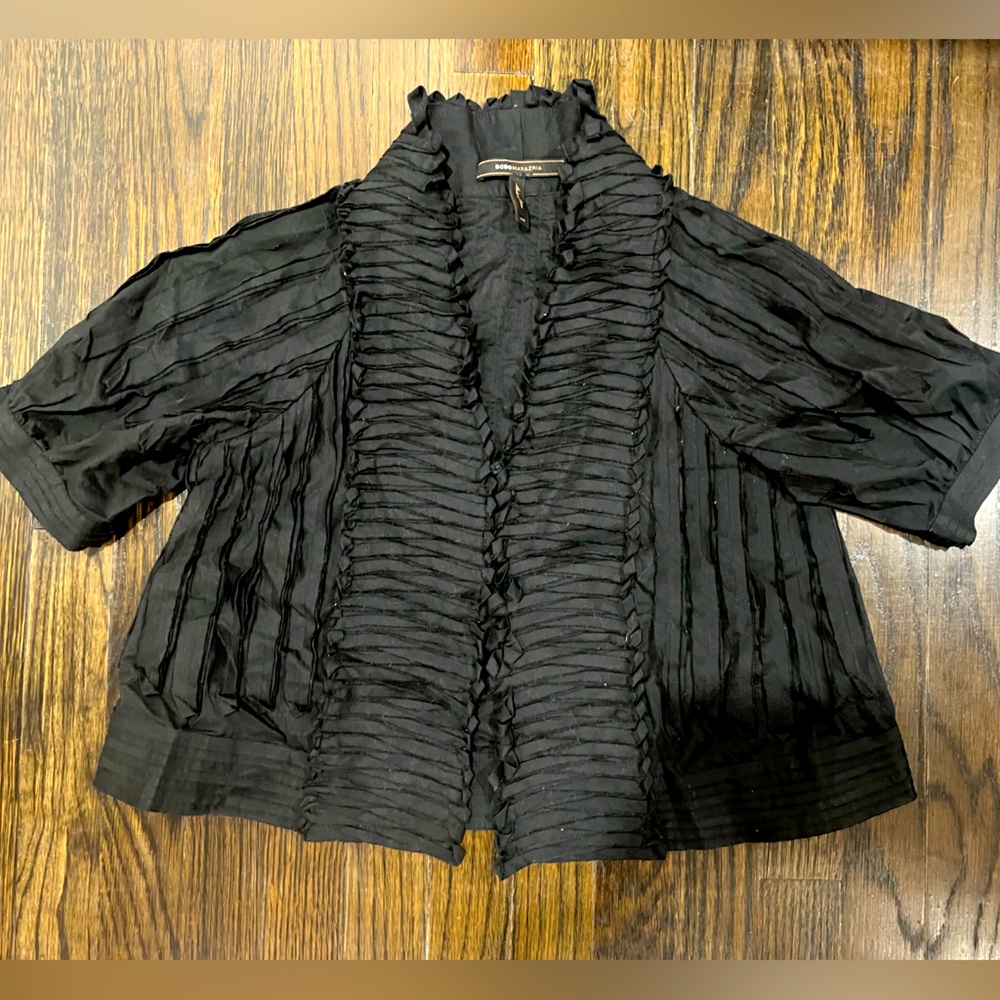 Black BCBG Pintuck Jacket